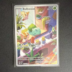 Pokemon TCG Bulbasaur 143/142 SV07 Stellar Crown Illustration Rare Holo Orca - Image 1