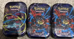 Pokemon TCG - Mega Evolution - Mega Heroes Mini Tin ~ Lot Of (3) ~ New/Sealed! - Image 1