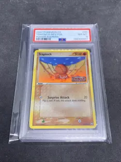 2007 Pokemon EX Power Keepers Trapinch Reverse Holo #68 PSA 8 - Image 1