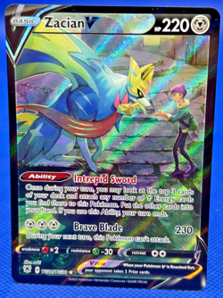 Pokemon TCG Zacian v TG21/TG30 NM Sword&Shield Astral Radiance Trainer #2 - Image 1