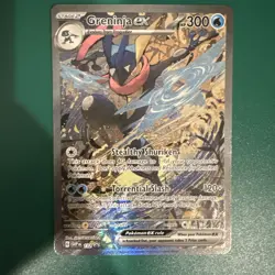 Pokemon TCG Greninja EX SVP 132 Shrouded Fable Black Star Promo Illustration NM - Image 1