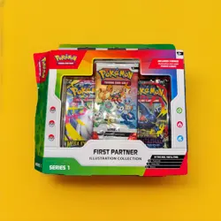 Pokemon 30th Anniversary First Partner Pack Popplio Rowlet Litten Holo Box - Image 1
