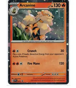 Pokemon Arcanine SVP011 SVP Black Star Promos Cosmos Holo Rare Promo (FREE S&H) - Image 1