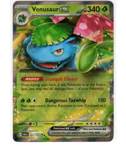 Venusaur ex (Stellar Crown Stamp) - 001/142 - Pokemon TCG - NM - HOLO (FREE S&H) - Image 1