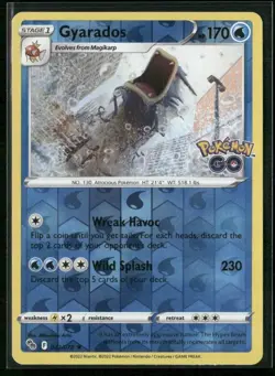 Gyarados Pokemon GO 022/078 Reverse Holo NM (FREE S&H) - Image 1