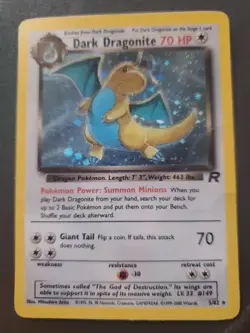 Pokemon Dark Dragonite Holo Rare Team Rockets Set 5/82 - Image 1