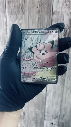 Pokemon TCG Lillie's Clefairy GX 173/159 JIGN Ultra Rare Full Art Holo EN - Image 1