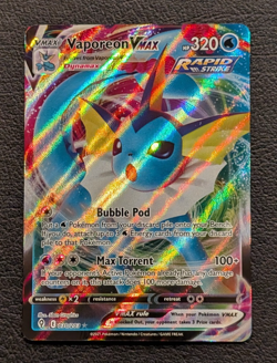 Vaporeon VMAX 030/203 Pokemon Evolving Skies Sword & Shield Ultra Rare NM - Image 1
