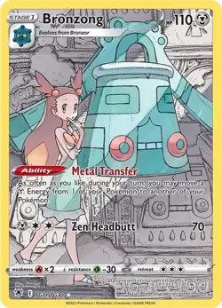 Pokemon TCG Bronzong Sword & Shield-Astral Radiance TG11/TG30 Holo Rare - Image 1