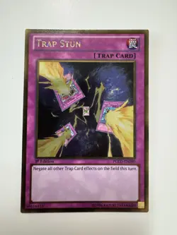 Yugioh - Trap Stun [PGLD-EN090] 1st Edition Premium Gold Rare NM 🔥 - Image 1