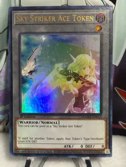 Yugioh Sky Striker Ace Token 1st Edition MAMA-EN013 Ultra Rare - Image 1