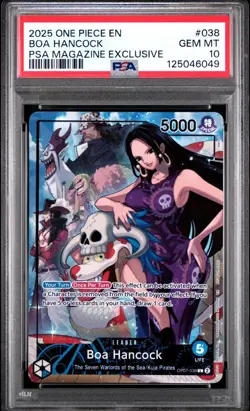 2025 ONE PIECE BOA HANCOCK & SHANKS PSA MAGAZINE EXCLUSIVE SEQUENTIAL PSA 10 - Image 2