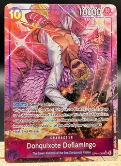 Donquixote Doflamingo OP14-069 SR (Alt Art) One Piece English NM - Image 1