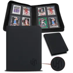 Toploader Binder 4 Pocket, Top Loader Card Binder Holds 112 Toploader Cards f... - Image 1