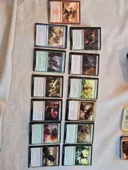 Magic The Gathering MISPRINT LOT, many cards from same box MISCUT MTG cards - Image 1