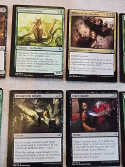 Magic The Gathering MISPRINT LOT, many cards from same box MISCUT MTG cards - Image 3