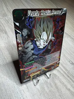Vegeta Resolve Renewed CHAMPIONSHIP Gold Stamped Foil Dragon Ball Super Card NM - Image 3
