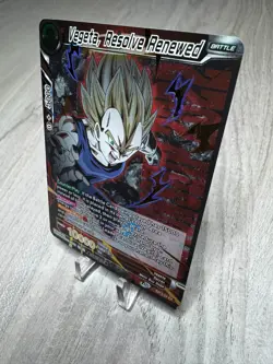 Vegeta Resolve Renewed CHAMPIONSHIP Gold Stamped Foil Dragon Ball Super Card NM - Image 4