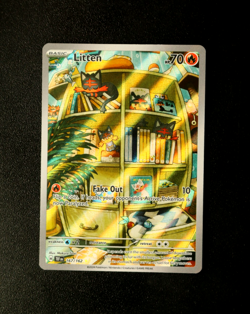 Pokemon Card TCG - Litten 167/162 - Temporal Forces - Illustration Rare - NM ⭐ - Image 1