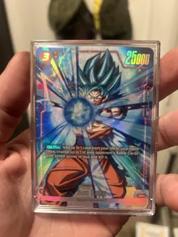 Dragon Ball Super Card Son Goku SR Holo Full Art FB01-015 Battle 25000 Standard - Image 1