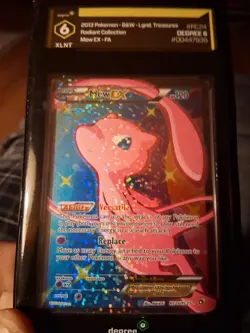 mew full art pokemon card from legendary treasures radiant collection - Image 1