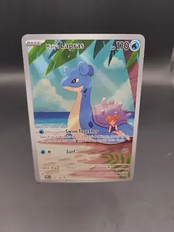 Pokemon TCG Destined Rivals Misty's Lapras Card 194/182 Full Art Near Mint - Image 1