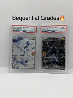 PSA 10 Reshiram Zekrom SEQUENTIAL 25th Anniversary JAPANESE 2021 Pokemon cards - Image 1