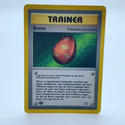 Pokemon TCG Karte Trainer Beere / Berry - 99/111 Neo Genesis Deutsch 1. Edition - Image 1