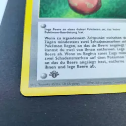Pokemon TCG Karte Trainer Beere / Berry - 99/111 Neo Genesis Deutsch 1. Edition - Image 3