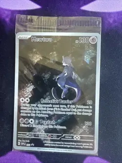 MEWTWO SVP 052 Scarlet Violet 151 Promo Illustration Rare Pokemon Card SEALED - Image 1