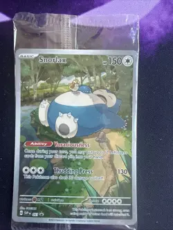Snorlax SVP EN 051 Black Star Promo Scarlet & Violet Pokemon 151 Card - SEALED - Image 1