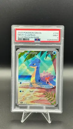 Pokemon TCG Misty's Lapras Destined Rivals 194/182 - PSA 9 - Image 1