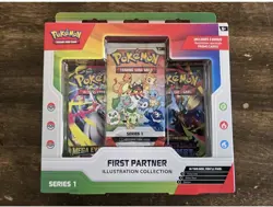 Pokemon TCG First Partner Illustration Collection Series 1 Promo Box SHIPS ASAP - Image 1