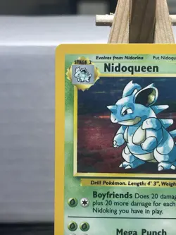Nidoqueen Jungle Error No Symbol Holo 7/64 LP Rare WOTC Pokemon Card - Image 2