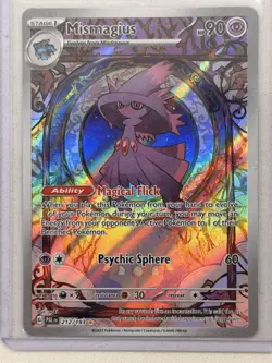 Pokemon TCG Mismagius 212/193 Sv02 Paldea Evolved Holo Illustration Rare 90 HP - Image 1
