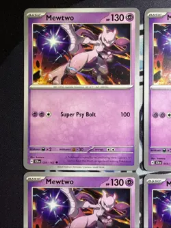 *Set of 4* Mewtwo #59/142 - NM - Pokemon SV: Stellar Crown - Image 2
