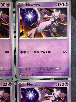 *Set of 4* Mewtwo #59/142 - NM - Pokemon SV: Stellar Crown - Image 3