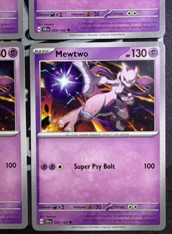 *Set of 4* Mewtwo #59/142 - NM - Pokemon SV: Stellar Crown - Image 4