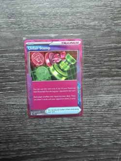 Unfair Stamp 165/167 Sv06 Twilight Masquerade Ace Holo Pokemon TCG - Image 1