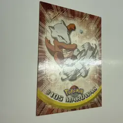 Topps Pokemon Marowak #105 TV Animation Edition Regular Blue Logo 2000 NM - Image 2