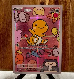 After Skool Hobby S2 - Ditto Charmander- Holo - Genetic Mystery - Pokemon Parody - Image 1