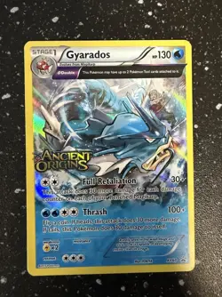 Gyarados XY60 Black Star Promo Prerelease Pokemon Stamped Ancient Origins MP - Image 1