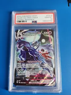 2022 Pokemon SWSH Astral Radiance Shadow Rider Calyrex VMAX FA #TG18 PSA 10 - Image 1