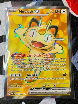 Meowth Ex 107/088 - Perfect Order - Full Art - English Pokemon TCG - Image 1
