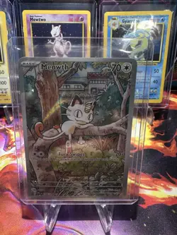 Pokemon TCG Meowth Me02: Phantasmal Flames 106/094 Illustration Rare Holo 70 HP - Image 1