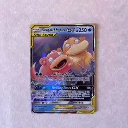 NM! Slowpoke & Psyduck GX (35/236) Unified Minds Tag Team Holo Pokemon Card! - Image 1
