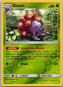 Gloom #7/214 Reverse Holo SM - Unbroken Bonds - Image 1