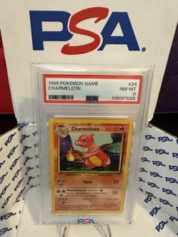 1999 Pokemon Game #24 Charmeleon PSA NM-MT 8 - Image 2