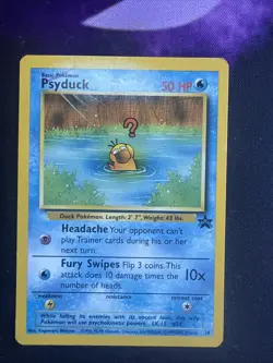 POKEMON Psyduck Black Star Promo #20 Rare WOTC TCG NM/LP - Image 1