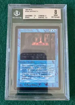 Steal Artifact - BETA - MTG - BGS 8. NM-MT w/ Two 9's & 9.5. More MTG In Store. - Image 1
